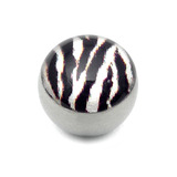 Steel Logo Balls - Pictures 1.6mm, 6mm, Zebra Print