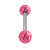 Smooth Glitzy Ball Double Micro Bar 1.2mm - SKU 15687