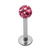 Smooth Glitzy Ball Labrets 1.2mm gauge - SKU 15715