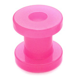 Acrylic Neon Screw Flesh Tunnel - SKU 15766