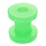 Acrylic Neon Screw Flesh Tunnel 8mm, Neon Green