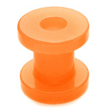Acrylic Neon Screw Flesh Tunnel 10mm, Neon Orange