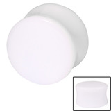Acrylic Tapered Plug 18 / White