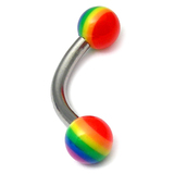 Acrylic Rainbow Micro Curved Bar 1.2mm - SKU 16026