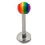 Acrylic Rainbow Labrets - SKU 16049