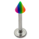 Acrylic Rainbow Labrets - SKU 16052