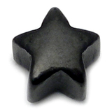 Black Steel Threaded Attachment - Star 1.2mm - SKU 16069