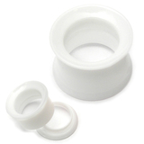 Acrylic Internal Thread Double Flared Eyelet 4mm, White