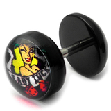 Acrylic Logo Fake Plug 1.2mm, 5mm, 8mm, Lady Luck Logo