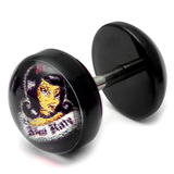 Acrylic Logo Fake Plug 1.2mm, 5mm, 8mm, Bad Kitty Logo
