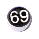 Steel Logo Balls - Words Sixty Nine