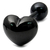 Black Steel Barbell with Black Steel Heart 1.6mm 1.6mm, 14mm - alternative image