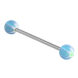 Acrylic Glitter Star Barbell 1.6mm 16mm / 5mm / Blue (one bar only)