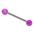 Acrylic Marble Barbell 1.6mm 16mm / 6mm / Purple (one bar only) - alternative image
