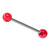 Acrylic Marble Barbell 1.6mm 16mm / 6mm / Red (one bar only) - alternative image