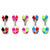 Acrylic Heart Barbell - SKU 16840