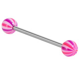 Acrylic Melon Barbell 10 / Pink-Purple / 6