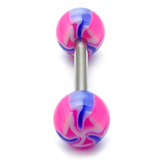 Acrylic Electric Barbell 1.6x16mm / 5 / Pink