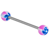 Acrylic Windmill Barbell 1.6x12mm / 5 / Blue-Pink