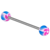 Acrylic Windmill Barbell 1.6x12mm / 5 / Pink-Blue