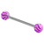 Acrylic Twister Barbell 1.6mm 14mm / 6mm / Purple (one bar only) - alternative image