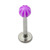 Acrylic Beach Labrets 1.2mm 1.2mm, 8mm, 3mm, Purple - alternative image