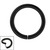 Black Steel Continuous Twist Ring (Seamless Ring) - SKU 18038
