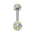 Smooth Glitzy Ball Double Micro Bar 1.2mm - SKU 18110