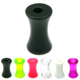 Acrylic Double Flared Eyelets 4mm, Black