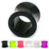 Acrylic Double Flared Eyelets 8mm, Black