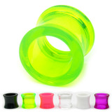 Acrylic Double Flared Eyelets 8mm, Green