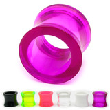 Acrylic Double Flared Eyelets 12mm, Purple