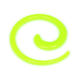 Acrylic Neon Spiral Stretchers 2mm, Green