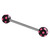 Acrylic Multi-Star Barbell 1.6mm (NEW) 10mm / 5mm / Black (one bar only) - alternative image