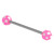 Acrylic Multi-Star Barbell 1.6mm (NEW) 10mm / 5mm / Pink (one bar only) - alternative image