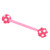 Acrylic Multi-Star Flex Barbell (NEW) 1.6mm, 14mm (most popular length), 5mm, Pink - alternative image
