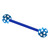 Acrylic Multi-Heart Flex Barbell (NEW) 1.6mm, 14mm (most popular length), 5mm, Blue - alternative image