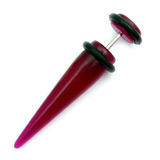 Acrylic Plain Fake Stretchers 1.2mm, 6mm, 8mm, Purple