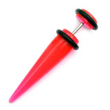 Acrylic Plain Fake Stretchers 1.2mm, 6mm, 8mm, Pink