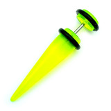 Acrylic Plain Fake Stretchers 1.2mm, 6mm, 6mm, Green