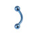 Titanium Curved Bar 1.6mm with 4-4 balls - SKU 19266
