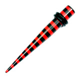 Acrylic Black Stripes Stretchers 6 / Red