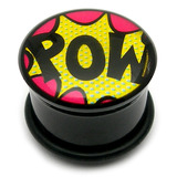 Acrylic Comic Plug POW / 16
