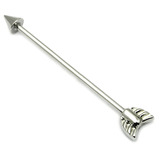 Steel Industrial Scaffold Barbell with Cupids Arrow Ends IND14 - SKU 19326