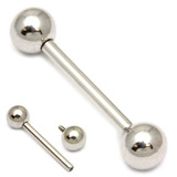 Steel Internally Threaded Barbells 1.6mm - SKU 19367