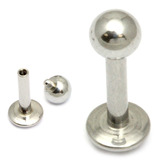 Steel Internally Threaded Labrets 1.6mm - SKU 19379