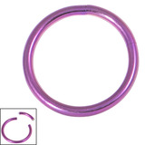 Titanium Smooth Segment Ring 1.2mm, 10mm, Purple