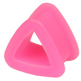 Silicone Triangle Tunnel 4-16mm 10mm, Pink