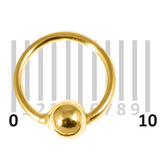 Gold Plated Silver Hoops, Earrings - SKU 19681