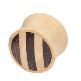 Organic Plug Crocodile Wood with Sono Wood (OG6) 12 / Crocodile Wood with Sono Wood
